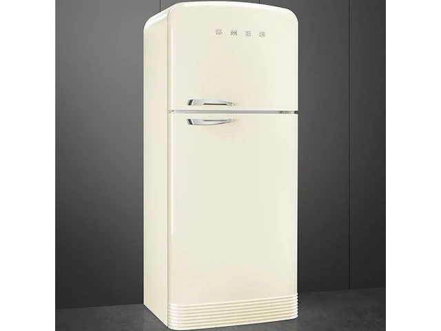 Retro koel/vriescombinatie smeg fab50rcr5 creme - afbeelding 2 van  3