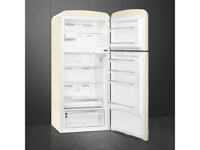 Retro koel/vriescombinatie smeg fab50rcr5 creme - afbeelding 3 van  3