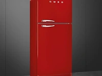 Retro koel/vriescombinatie smeg fab50rrd5 rood - afbeelding 1 van  2