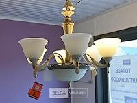 Retro kolarz luster met 6 lichtpunten