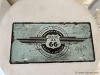 Retro-look metalen sierbord - afbeelding 1 van  1