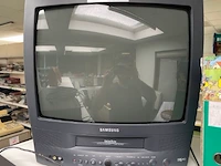 Retro samsung tv met cassetterecorder - afbeelding 2 van  8