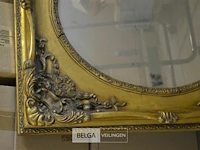 Retro spiegel met kader goud look - afbeelding 2 van  2