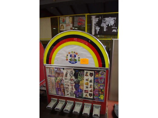 Retro stickerautomaat - afbeelding 1 van  1