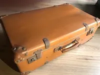 Retro travel suitcase