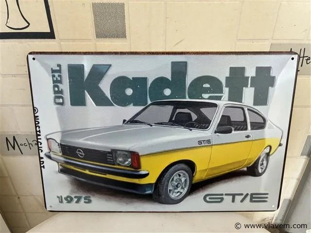 Retrolook metalen sierbord - afbeelding 1 van  1