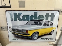 Retrolook metalen sierbord - afbeelding 1 van  1