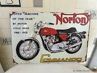 Retrolook metalen sierbord - afbeelding 1 van  1