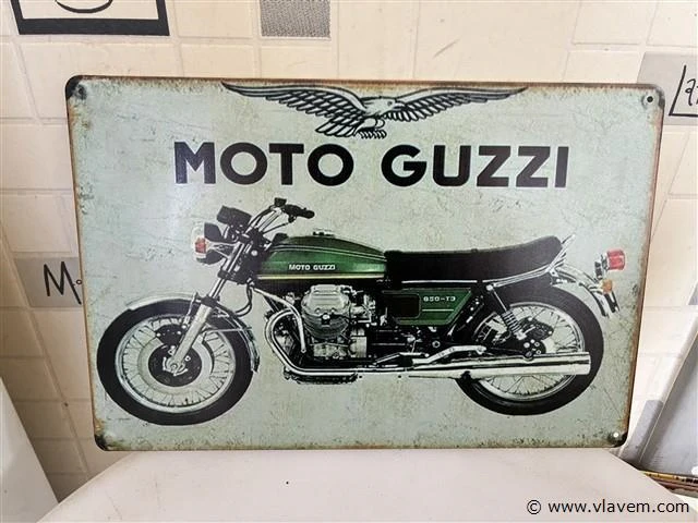 Retrolook metalen sierbord - afbeelding 1 van  1