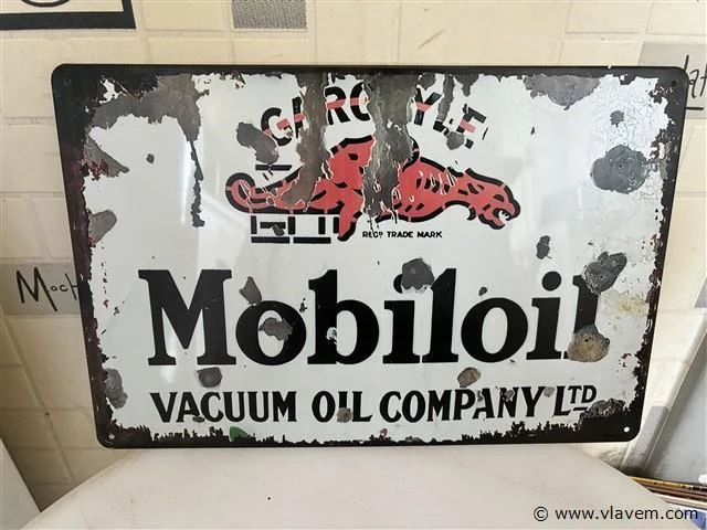 Retrolook metalen sierbord - afbeelding 1 van  1