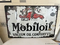 Retrolook metalen sierbord - afbeelding 1 van  1