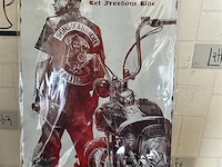 Retrolook metalen sierbord - afbeelding 1 van  1