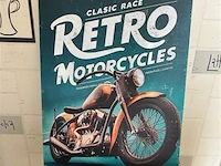 Retrolook metalen sierbord - afbeelding 1 van  1