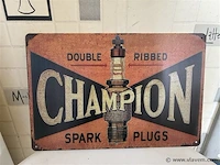 Retrolook metalen sierbord - afbeelding 1 van  1