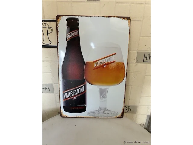 Retrolook metalen sierbord - afbeelding 1 van  1