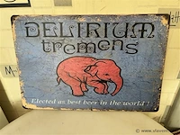 Retrolook metalen sierbord - afbeelding 1 van  1