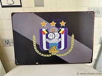Retrolook metalen sierbord - afbeelding 1 van  1