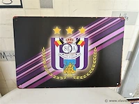 Retrolook metalen sierbord - afbeelding 1 van  1