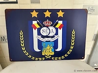 Retrolook metalen sierbord - afbeelding 1 van  1