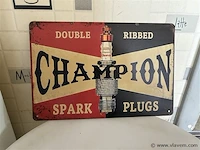 Retrolook metalen sierbord - afbeelding 1 van  1