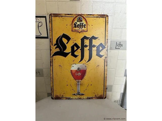 Retrolook metalen sierbord - afbeelding 1 van  1