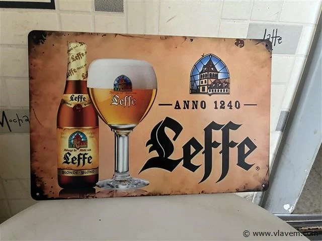 Retrolook metalen sierbord - afbeelding 1 van  1