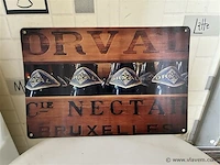 Retrolook metalen sierbord - afbeelding 1 van  1
