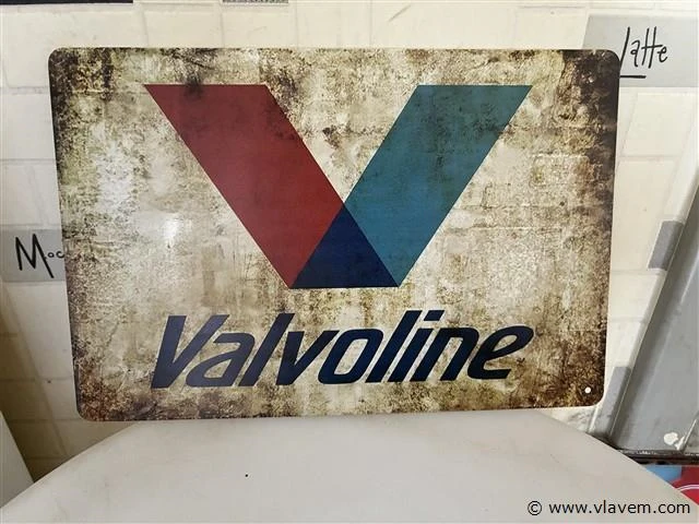 Retrolook metalen sierbord - afbeelding 1 van  1