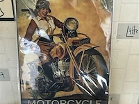 Retrolook metalen sierbord - afbeelding 1 van  1