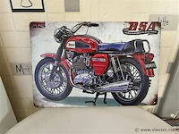 Retrolook metalen sierbord - afbeelding 1 van  1