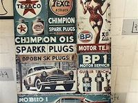 Retrolook metalen sierbord - afbeelding 1 van  1