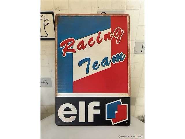 Retrolook metalen sierbord - afbeelding 1 van  1