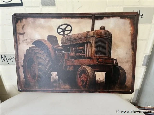 Retrolook sierbord - afbeelding 1 van  1