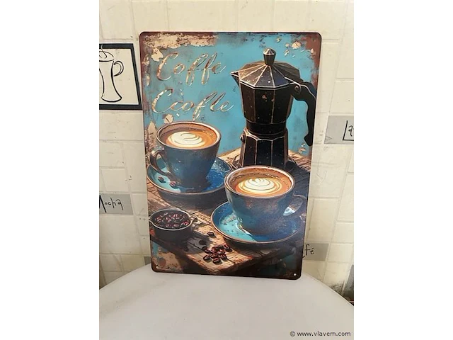 Retrolook sierbord - afbeelding 1 van  1