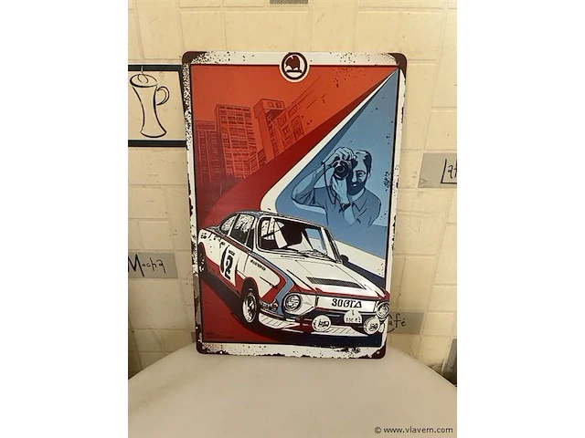 Retrolook sierbord - afbeelding 1 van  1