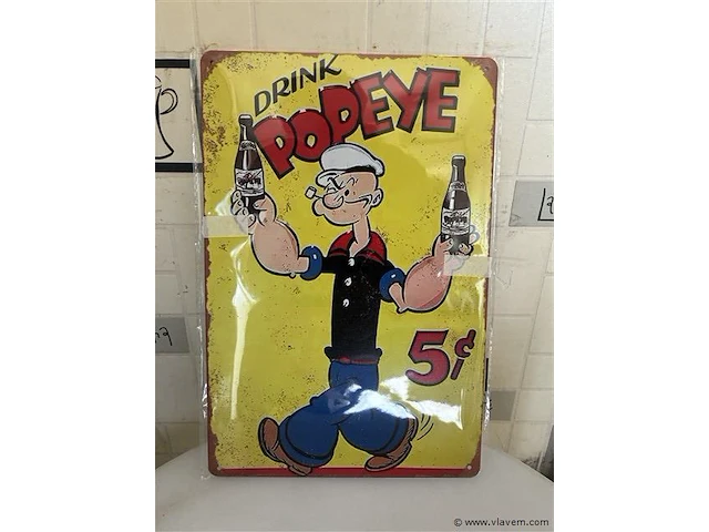 Retrolook sierbord - afbeelding 1 van  1