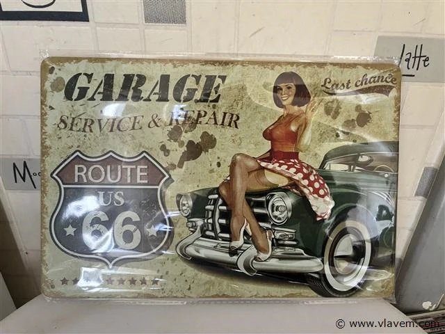 Retrolook sierbord - afbeelding 1 van  1