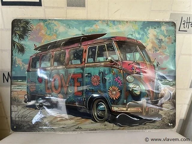Retrolook sierbord - afbeelding 1 van  1