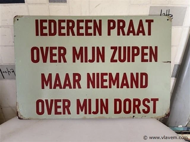 Retrolook sierbord - afbeelding 1 van  1