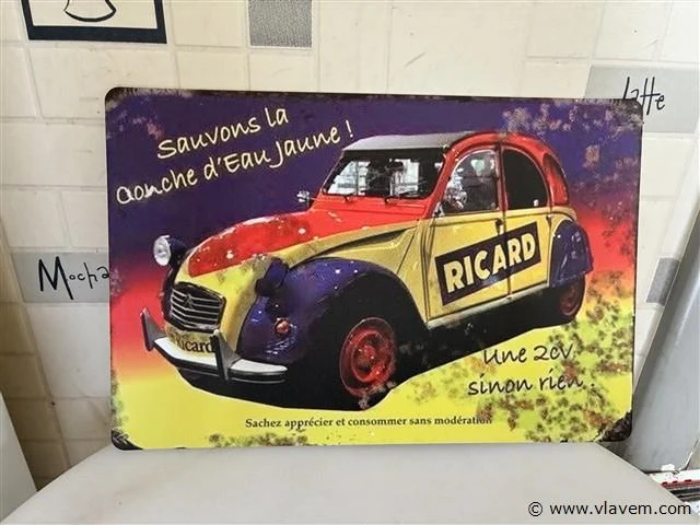 Retrolook sierbord - afbeelding 1 van  1