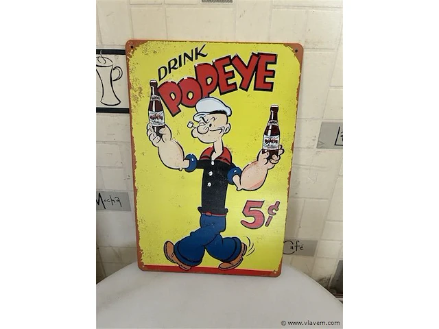 Retrolook sierbord - afbeelding 1 van  1