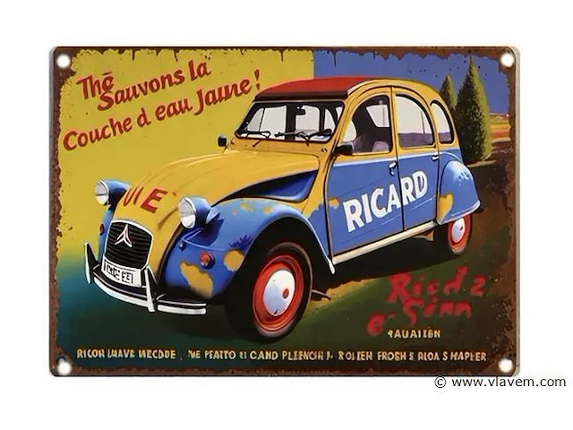 Retrolook sierbord - afbeelding 1 van  1