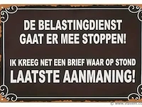 Retrolook sierbord - afbeelding 1 van  1