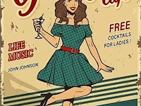 Retrolook sierbord - afbeelding 1 van  1