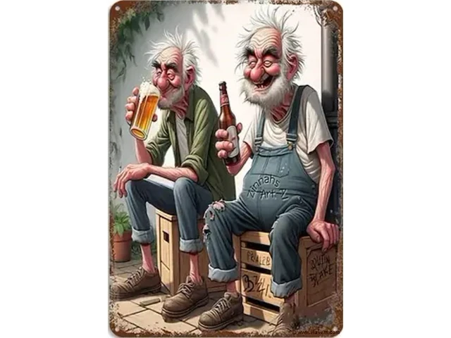Retrolook sierbord - afbeelding 1 van  1