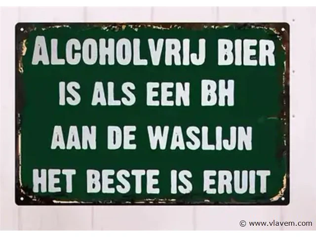 Retrolook sierbord - afbeelding 1 van  1