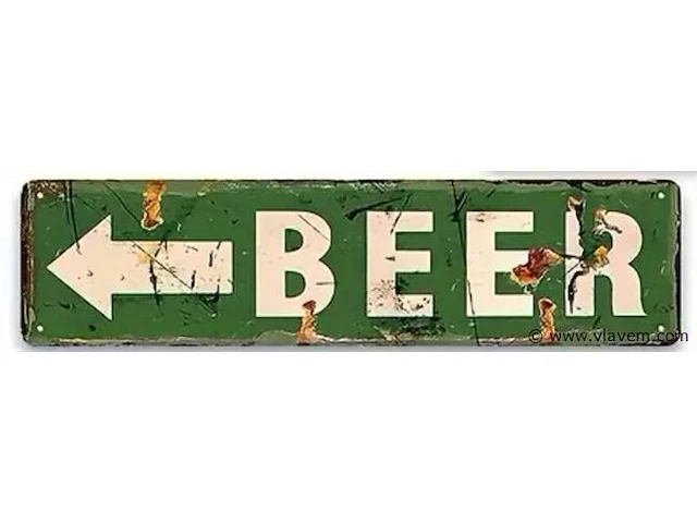 Retrolook sierbord - afbeelding 1 van  1