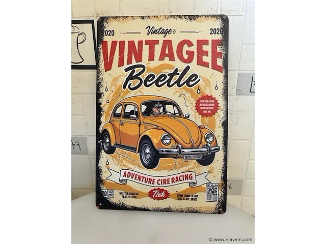 Retrolook sierbord - afbeelding 1 van  1