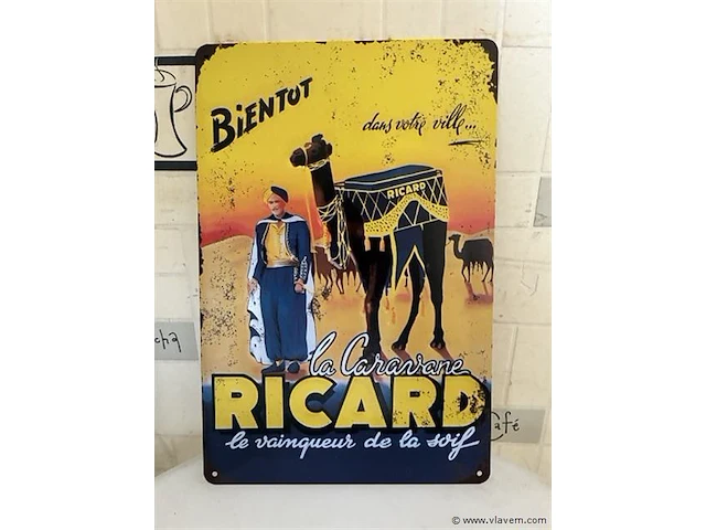 Retrolook sierbord - afbeelding 1 van  1
