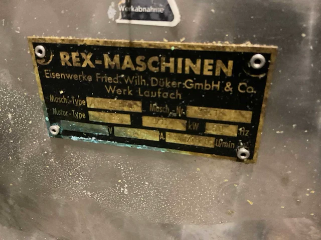 Rex awn 130 vleesmolen - afbeelding 6 van  7